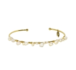 JONC DREAM WHITE PEARL DORE OR FIN 24K