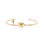 JONC TURTLE DORE OR FIN 24K
