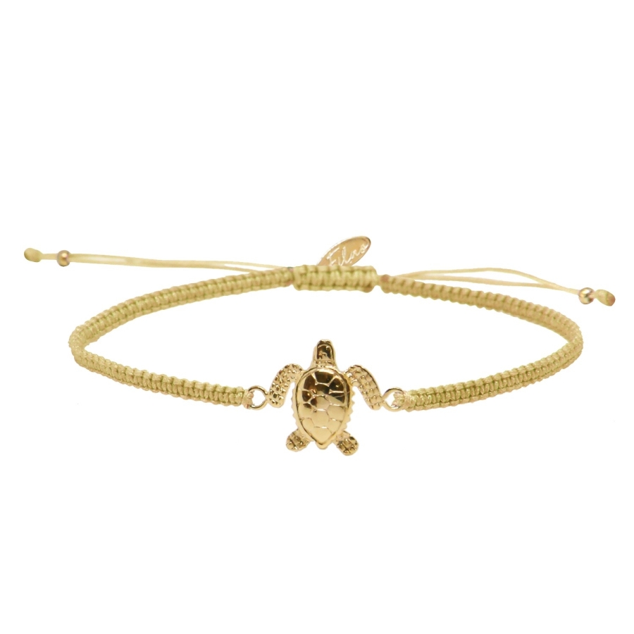 GRIGRI TURTLE CHAMPAGNE DORE OR FIN 24K