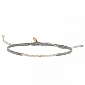 bracelet perles labradorite doré à l'or fin 24K ile maurice
