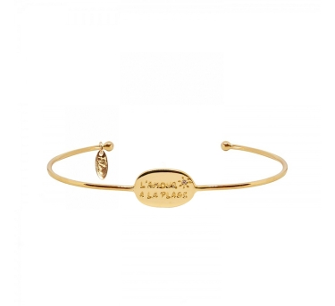 JONC L'Amour a La Plage DORE OR FIN 24K
