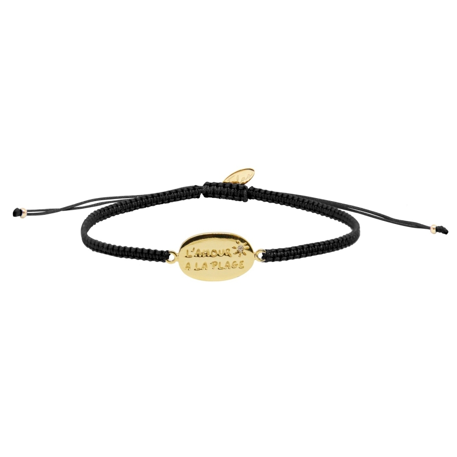 GRIGRI L'Amour a La Plage Noir DORE OR FIN 24K