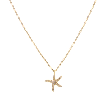 CHAINE Starfish DORE OR FIN 24K