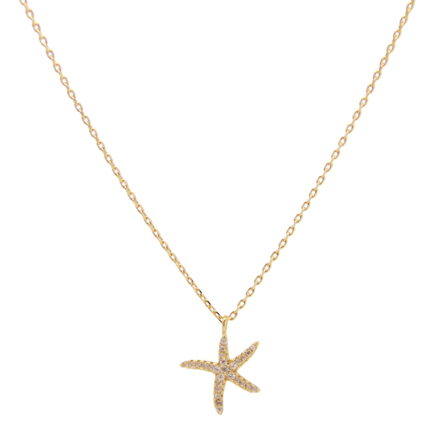 CHAINE Starfish DORE OR FIN 24K