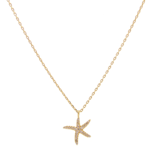 CHAINE Starfish DORE OR FIN 24K