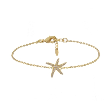 BRACELET Starfish DORE OR FIN 24K