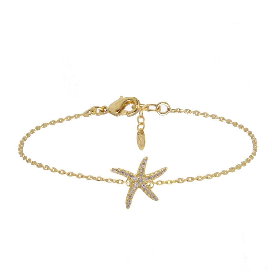 BRACELET Starfish DORE OR FIN 24K