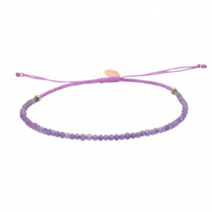 GRIGRI ARCHIPEL AMETHYSTE LILAS DORE OR FIN 24K