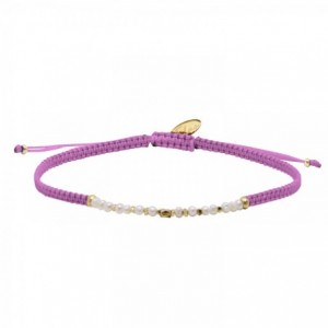 GRIGRI SUNSET AMETHYSTE DORE OR FIN 24K