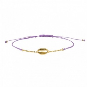 GRIGRI CHAINE LITTLE SALTY LILAS  DORE OR FIN 24K