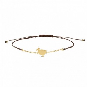 GRIGRI CHAINE LITTLE DODO MOKA DORE OR FIN 24K