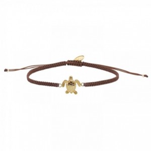 GRIGRI TURTLE MOKA DORE OR FIN 24K