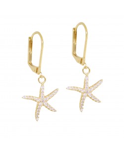 DORMEUSES STARFISH DORE OR FIN 24K