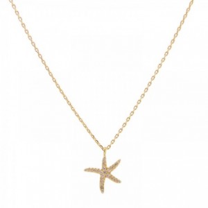 CHAINE STARFISH DORE OR FIN 24K