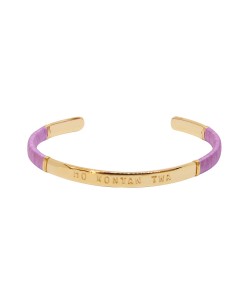 JONC FEMME MO KONTAN TWA LILAS DORE OR FIN 24K
