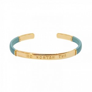 JONC FEMME MO KONTAN TWA LAGON DORE OR FIN 24K