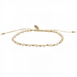 GRIGRI AQUA PEARLS CHAMPAGNE DORE OR FIN 24K