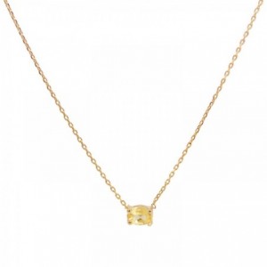 CHAINE CITRINE DORE OR FIN 24K