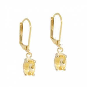 DORMEUSES CITRINE DORE OR FIN 24K