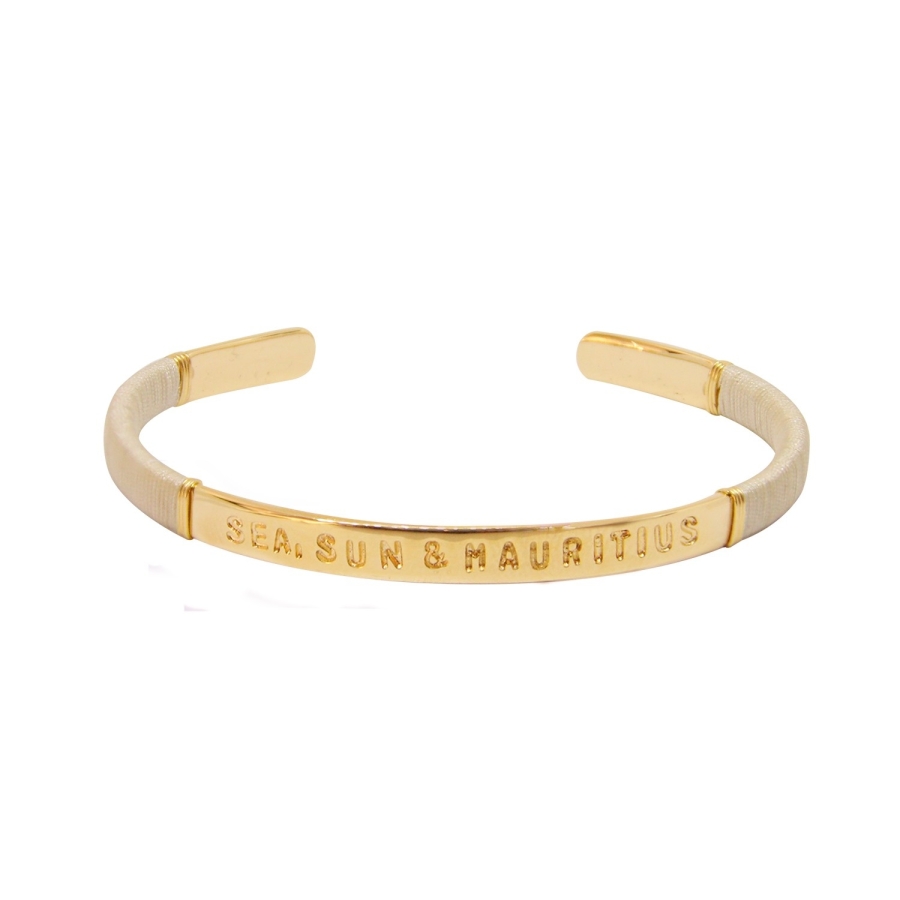 JONC FEMME SEA, SUN & Mauritius CHAMPAGNE DORE OR FIN 24K