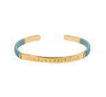 JONC FEMME SEA, SUN & Mauritius Lagon DORE OR FIN 24K