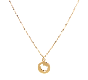 CHAINE MEDAILLE Dodo SHINY 45CM DORE OR FIN 24K / 41+4