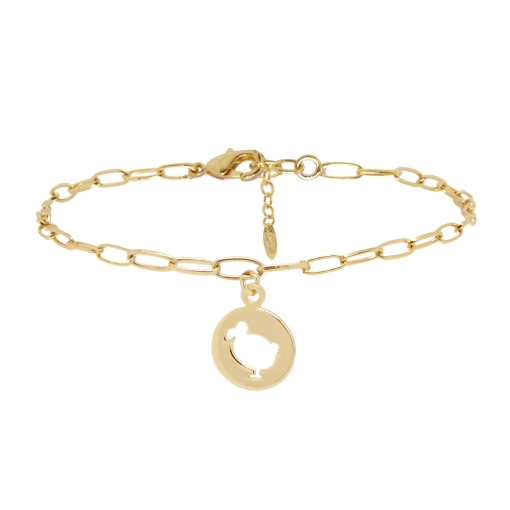 BRACELET MEDAILLE Dodo SHINY DORE OR 24K