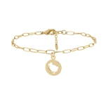 BRACELET MEDAILLE Dodo SHINY DORE OR 24K