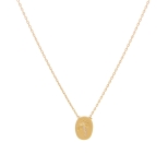 CHAINE Palm MAT 41CM DORE OR FIN 24K