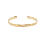 JONC WAVE DORE OR FIN 24K