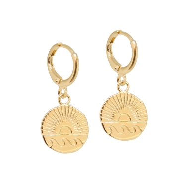 MINI CREOLES SUNSET Tamarin DORE OR FIN 24K