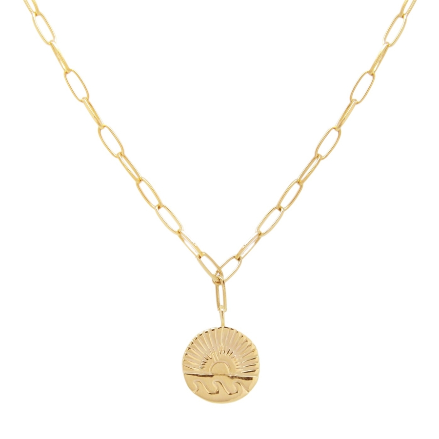 CHAINE SUNSET Tamarin DORE OR FIN 24K
