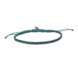 GRIGRI HOMME TRESSE HEMATITE Lagon PLAQUE ARGENT