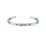 JONC HOMME MO KONTAN TWA Lagon PLAQUE ARGENT