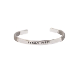 JONC HOMME FAMILY FIRST Sable  PLAQUE ARGENT