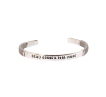 JONC HOMME BEAU GOSSE ET PAPA POULE Sable PLAQUE ARGENT