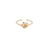 BAGUE FRANGIPANE PLAQUE OR 24K