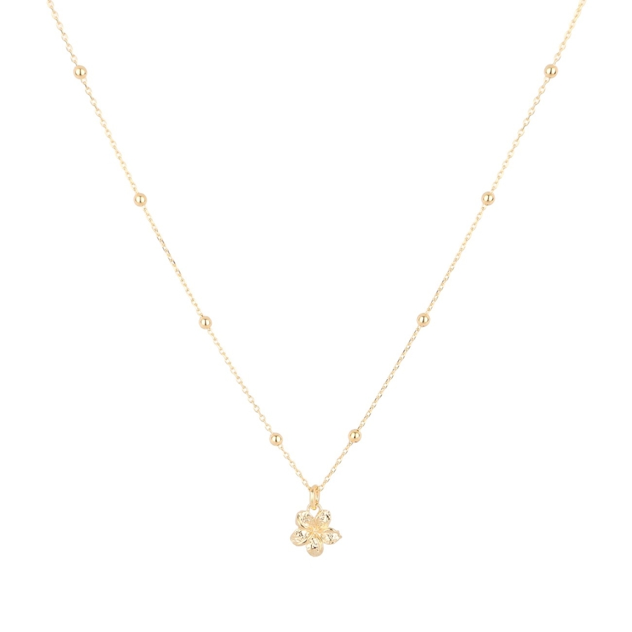 CHAINE FRANGIPANE 41/4 DORE OR FIN 24K