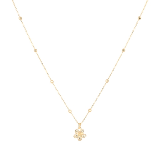 CHAINE FRANGIPANE 41/4 DORE OR FIN 24K