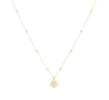 CHAINE FRANGIPANE 41/4 DORE OR FIN 24K