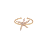 BAGUE Starfish PLAQUE OR FIN 24K BAGUE Starfish PLAQUE OR FIN 24K