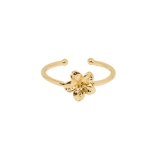 BAGUE FRANGIPANE PLAQUE OR 24K