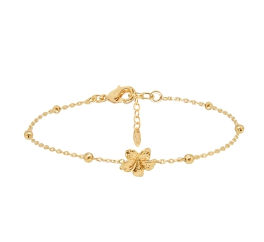 BRACELET FRANGIPANE DORE OR FIN 24K