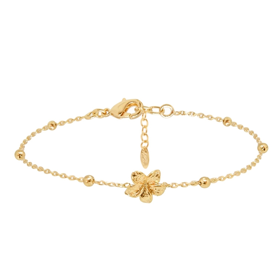 BRACELET FRANGIPANE DORE OR FIN 24K