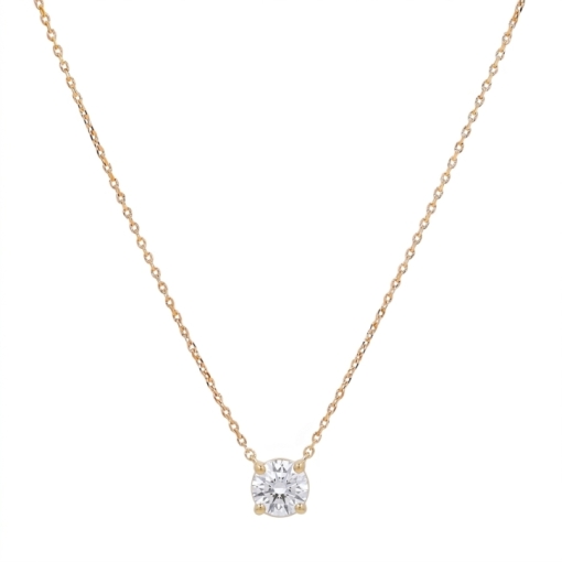 CHAINE SOLO ZIRCO 44CM DORE OR FIN 24K