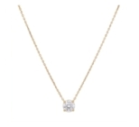 CHAINE SOLO ZIRCO 44CM DORE OR FIN 24K