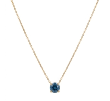 CHAINE SOLO TOPAZE 44CM DORE OR FIN 24K
