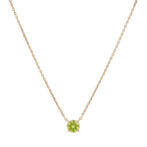 CHAINE SOLO PERIDOT 44CM DORE OR FIN 24K