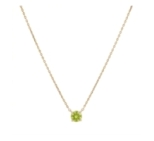 CHAINE SOLO PERIDOT 44CM DORE OR FIN 24K