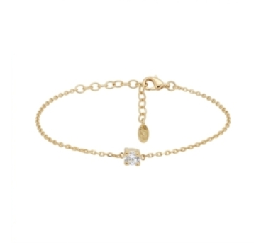 BRACELET SOLO ZIRCO DORE OR FIN 24K